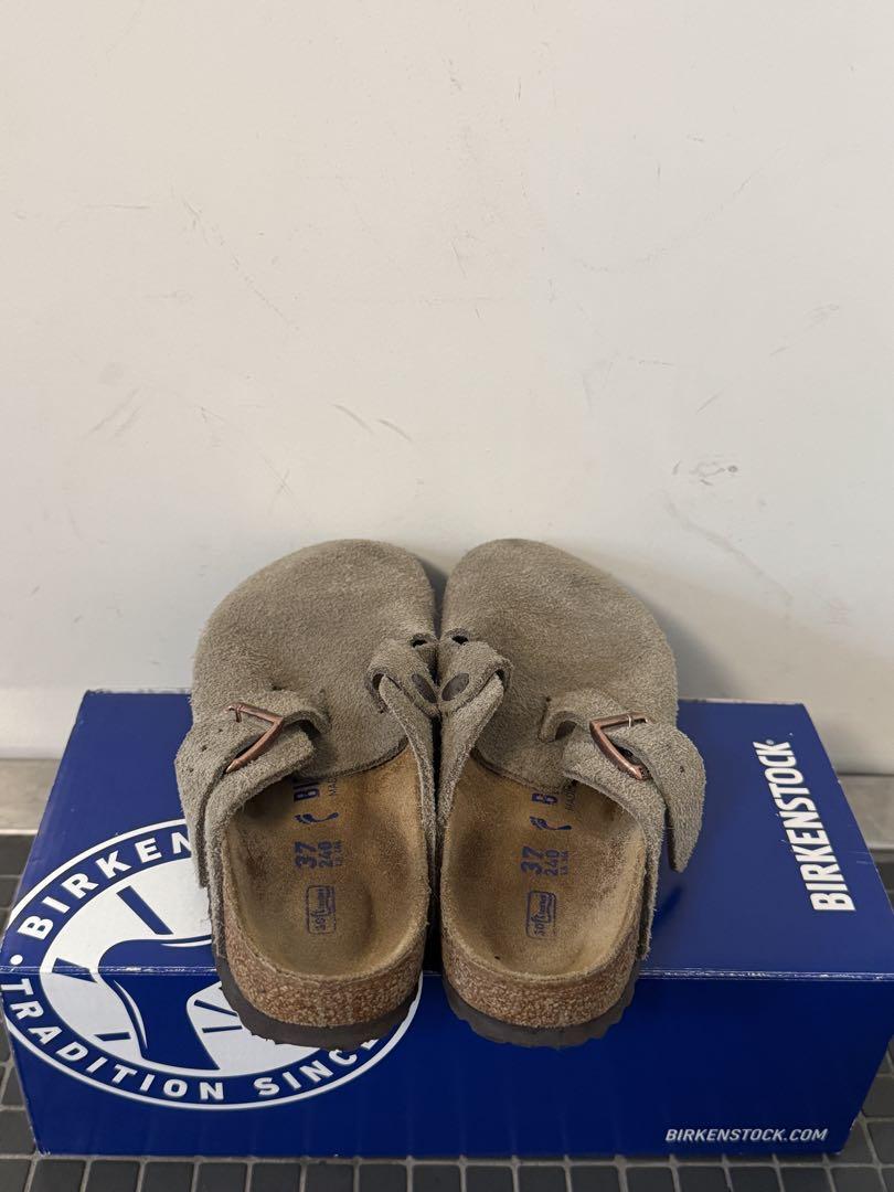Birkenstock ボストン　スエードサンダル 37 トープ