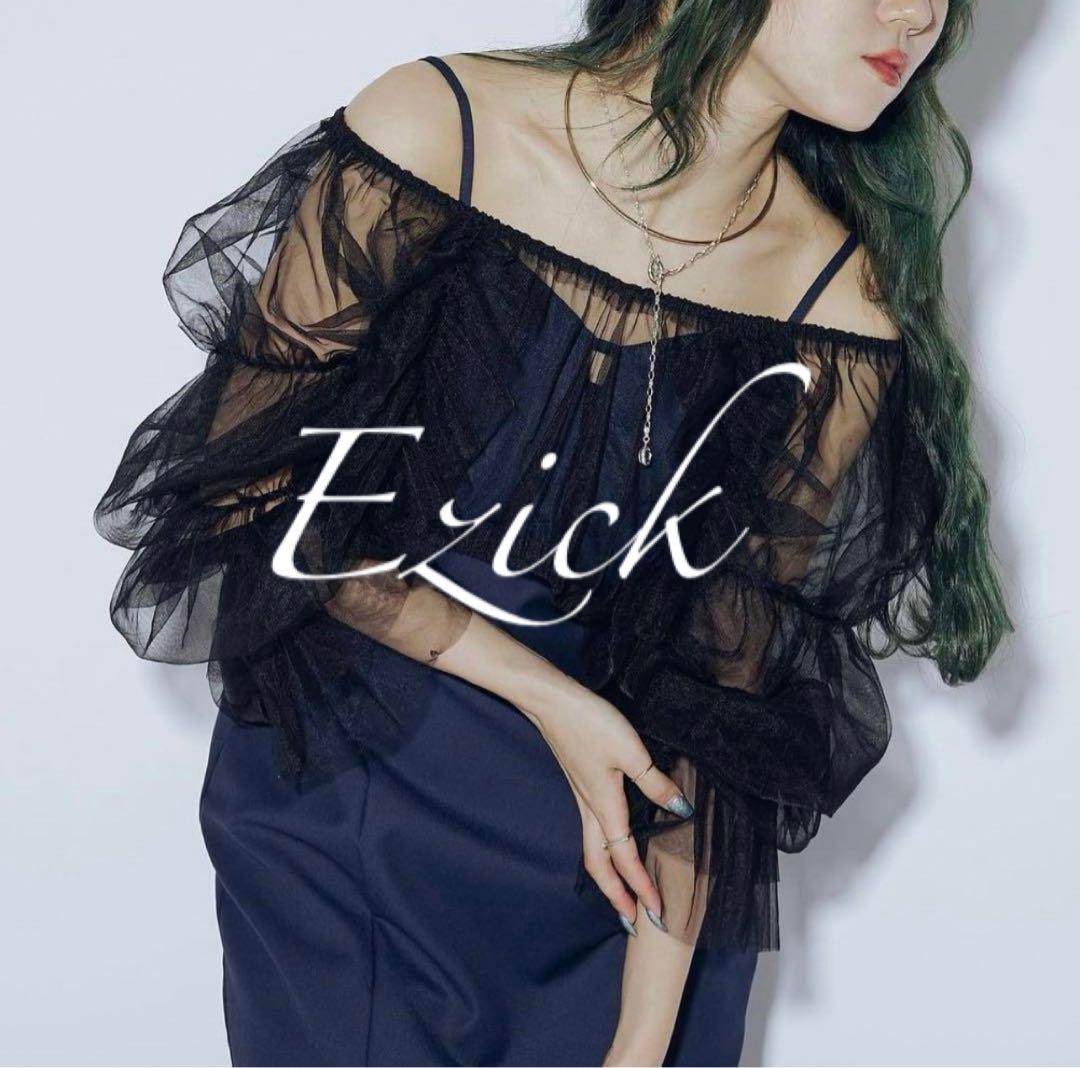 美品♡Ezick Candy sleeve 2way チュールボレロ