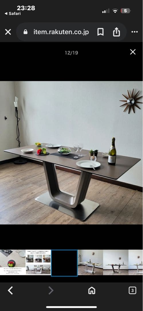 セラミックダイニングテーブルセット目立った傷や汚れなし