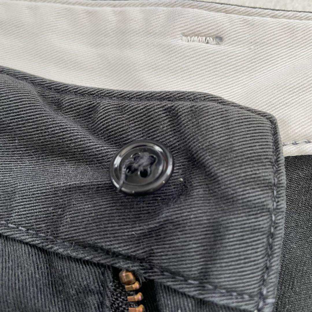 【美品】オアスロウ タック チノパンツ ブラック 日本製 orSlow