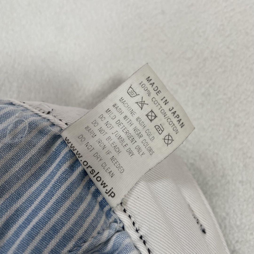 【美品】オアスロウ タック チノパンツ ブラック 日本製 orSlow