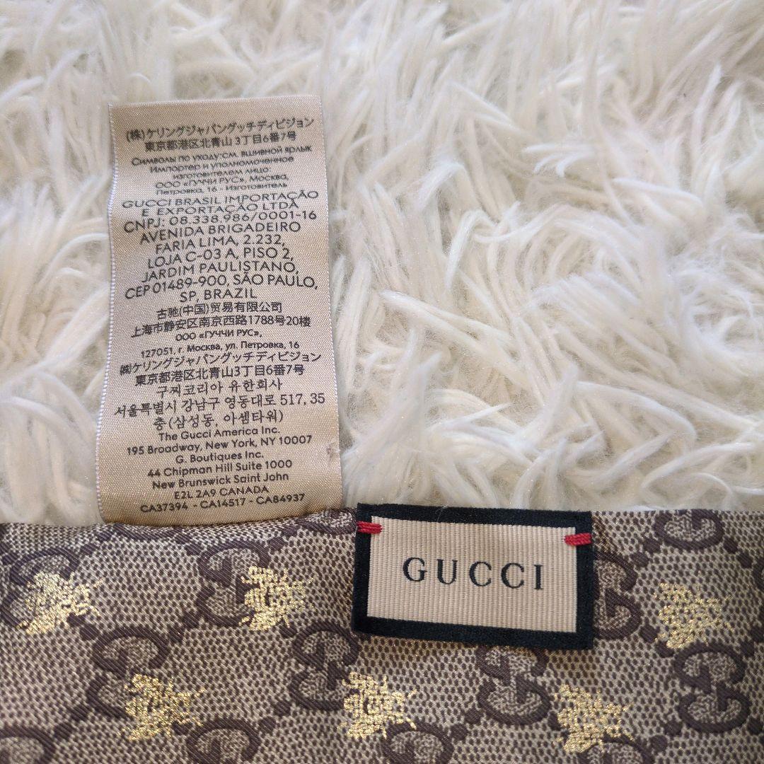 GUCCI リボン　ネックボウ　ミニスカーフ　現行モデル GG柄 ビー