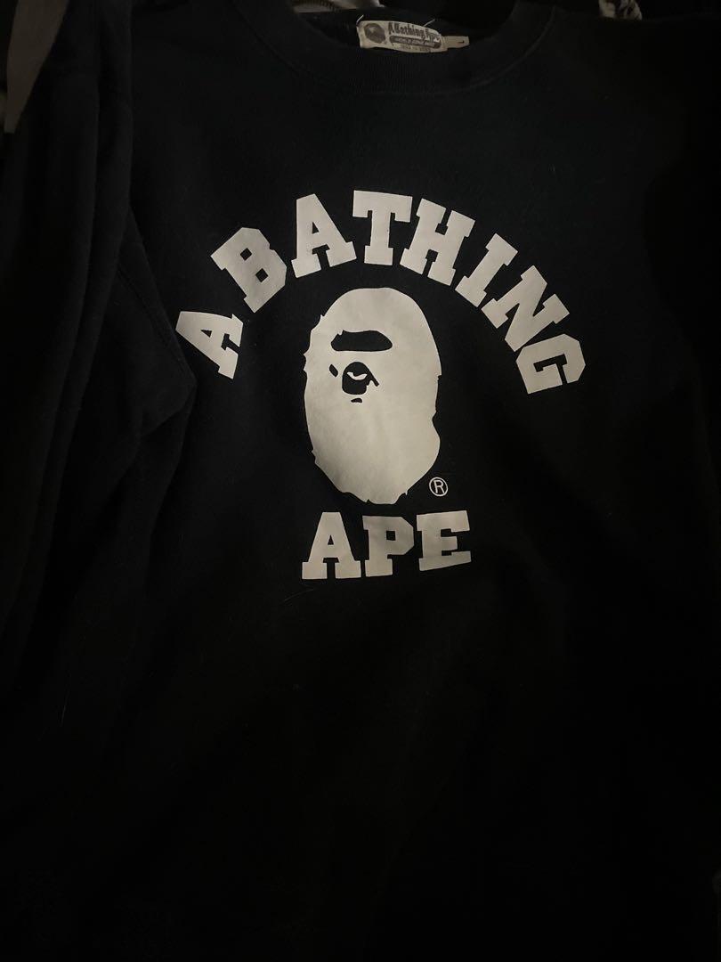 A Bathing Ape APE 黒 トレーナーパーカー【美品】