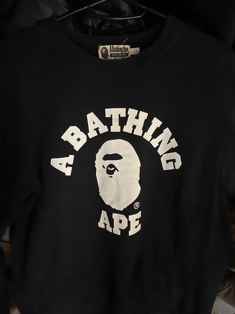 A Bathing Ape APE 黒 トレーナーパーカー【美品】
