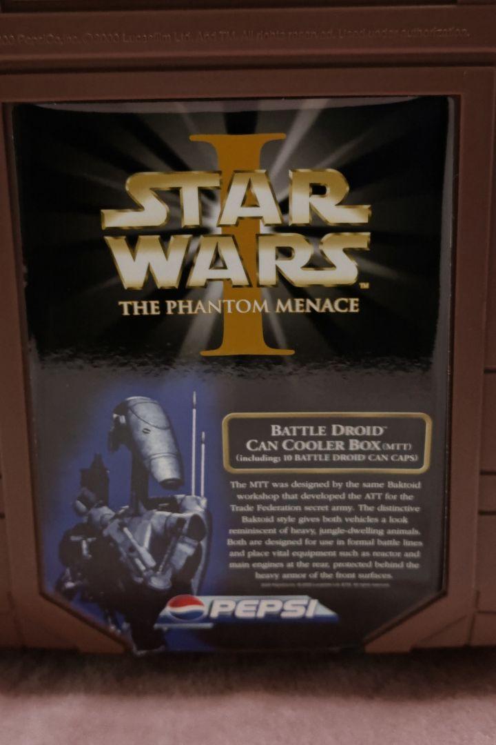 【未使用】スターウォーズ バトルドロイド缶クーラーボックス(MTT)ペプシ限定 ペプシ スターウォーズ バトルドロイド缶クーラーボックス店頭に