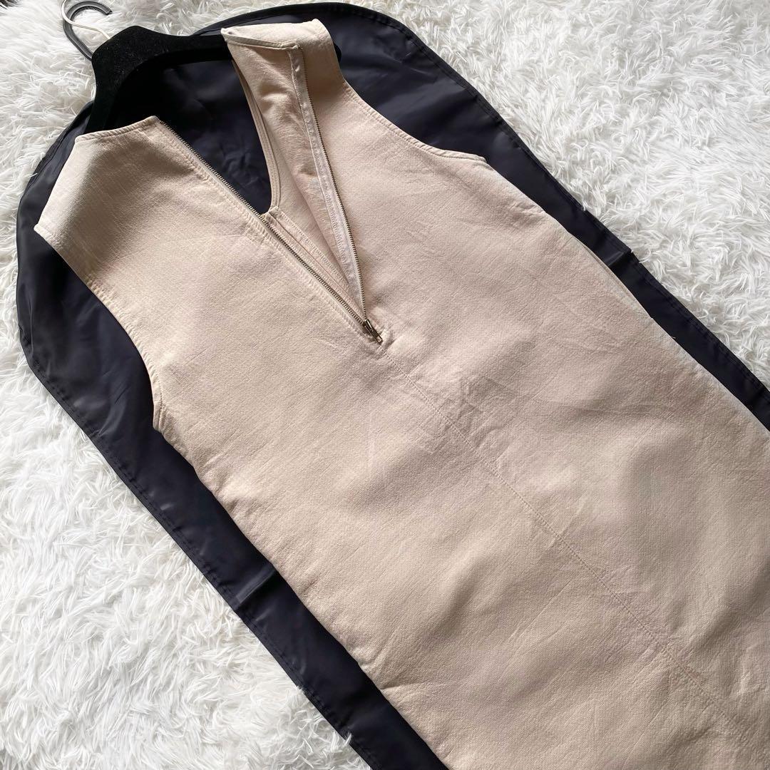 大人気新作 6美品 ella selectshop ノースリーブ スリット ロングワンピース ワンピース