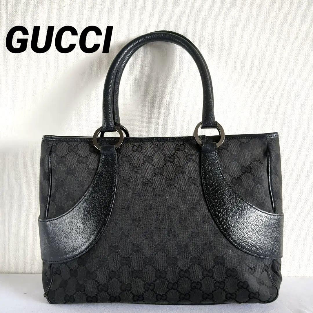 GUCCI グッチ GG 総柄 キャンバス ハンドバッグ ミニトート