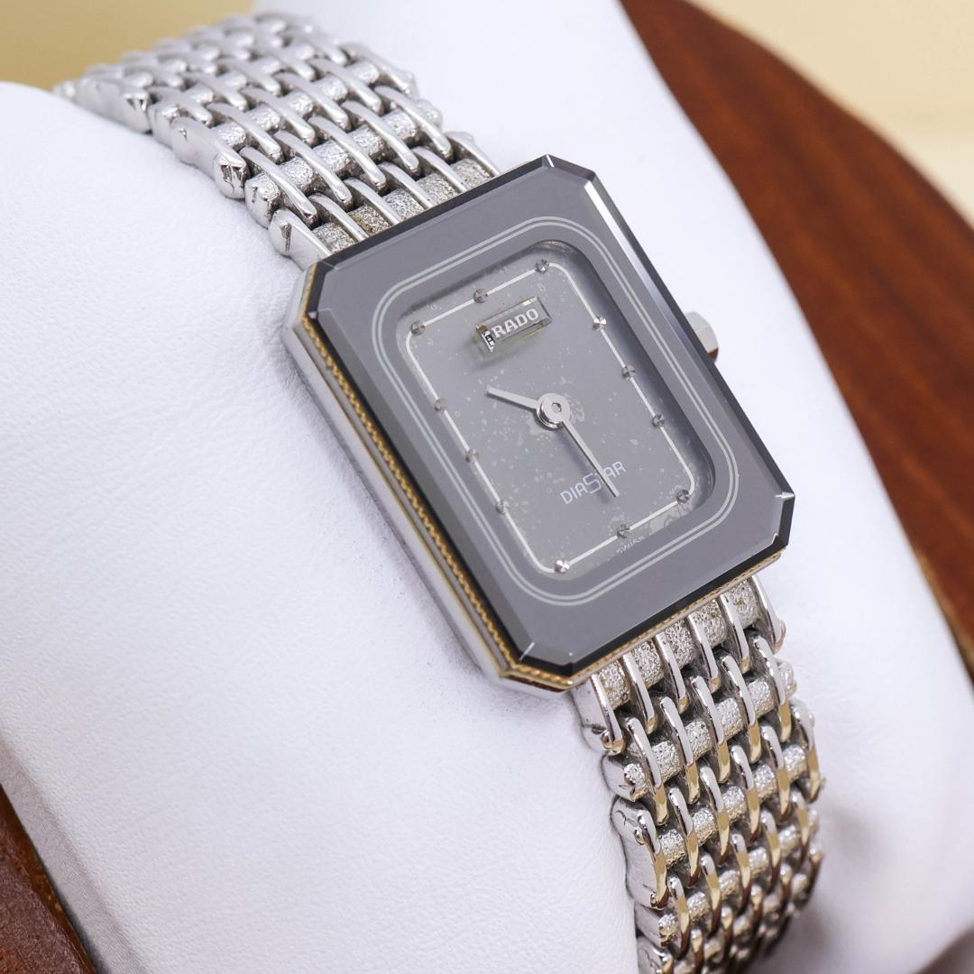 稼働 RADO DIASTAR 腕時計 レディース グレー 電池 2669