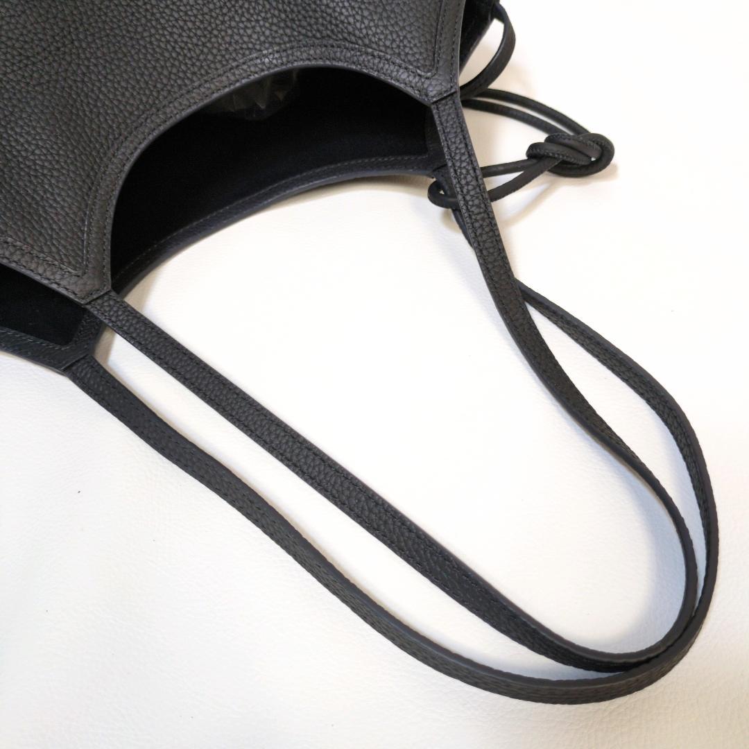 美品 VASIC LOOP ループ ワンハンドルトートバッグ ブラック