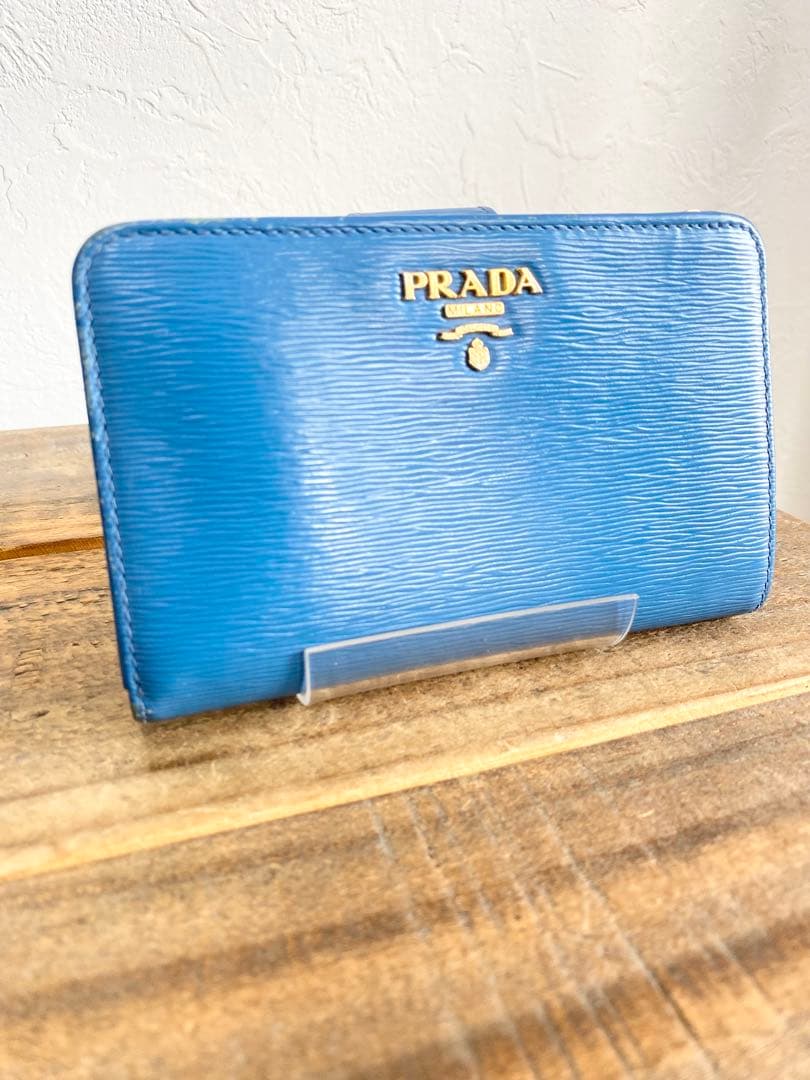 PRADA プラダ 1M1225 ヴィッテロダイノ L字ファスナー 二つ折り財布 PRADA プラダ 1M1225 ヴィッテロダイノ L字ファスナー 二つ折り財布