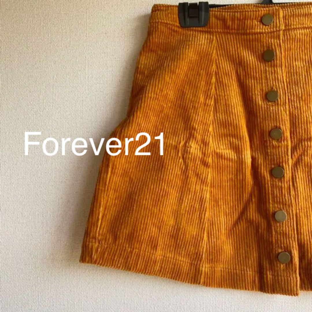 Forever21 フォーエバー21 台形 コーデュロイ スカート ブラウン 綿 メルカリ