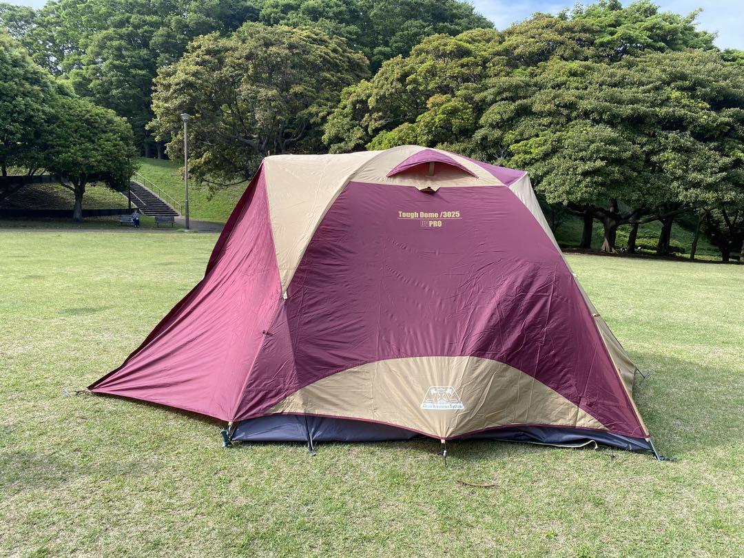 Coleman キャンプテント ドーム型 赤・ベージュ