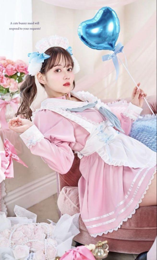 Malymoon レトロクラシックセーラーメイドバニー ピンク