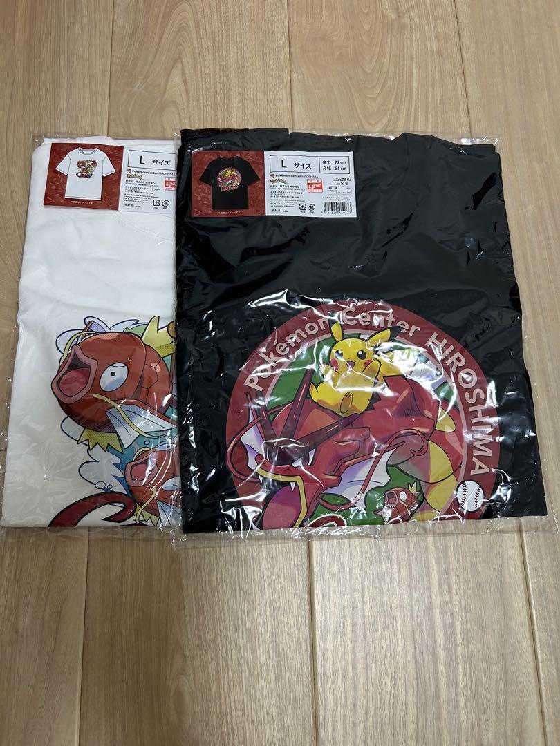 【新品未開封】カープ×ポケモン Tシャツ 白黒L 2枚組 カープ×ポケモン コラボTシャツ 白＆黒 Lサイズ 2枚セット（新品