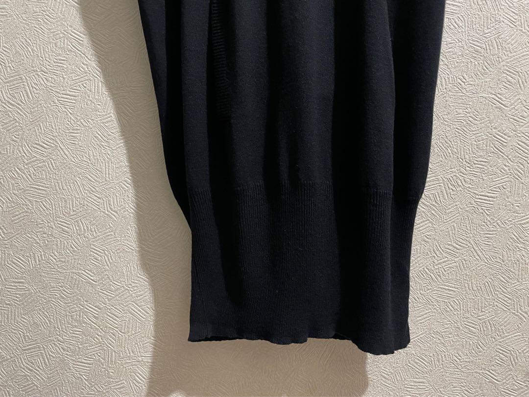 フランス製 BALENCIAGA Vネック ニット ワンピース / バレンシアガ