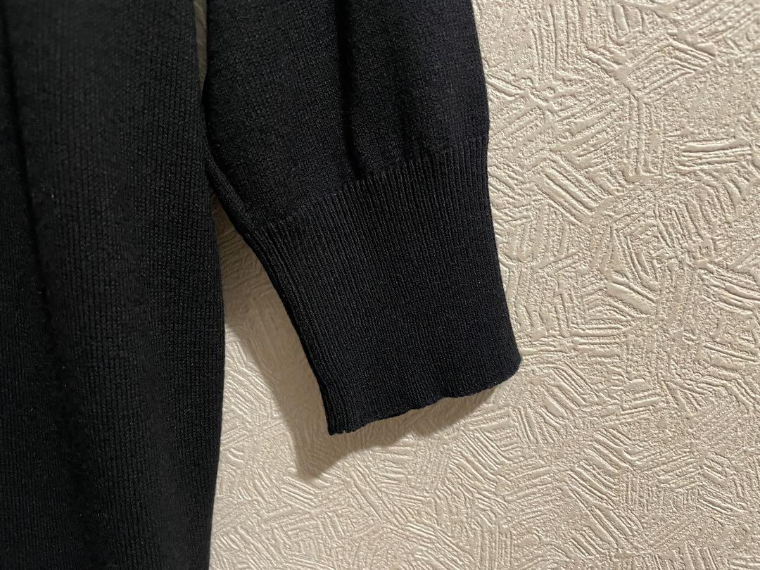 フランス製 BALENCIAGA Vネック ニット ワンピース / バレンシアガ