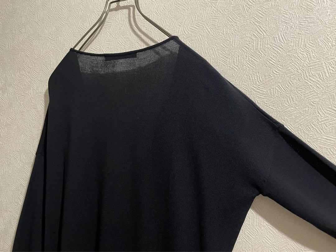 フランス製 BALENCIAGA Vネック ニット ワンピース / バレンシアガ
