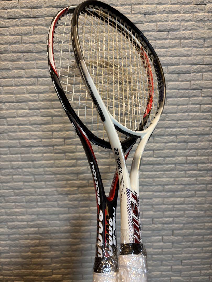 ケース2つ付YONEX TS100他　軟式テニスラケット2本セット