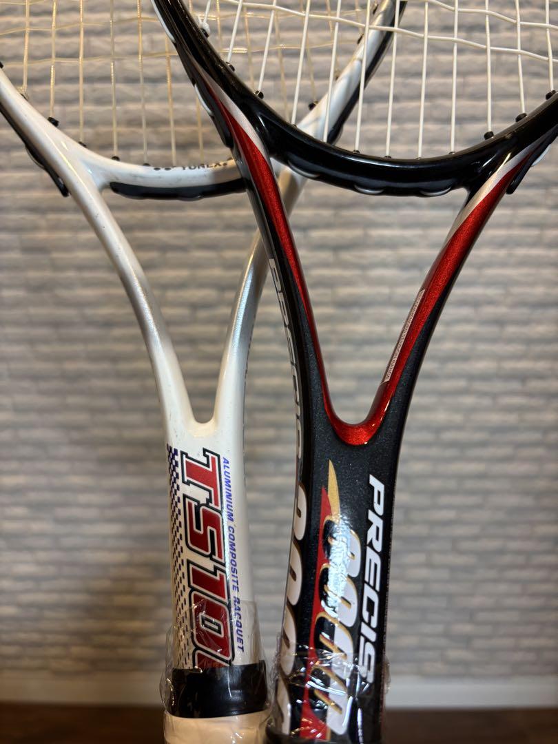ケース2つ付YONEX TS100他　軟式テニスラケット2本セット