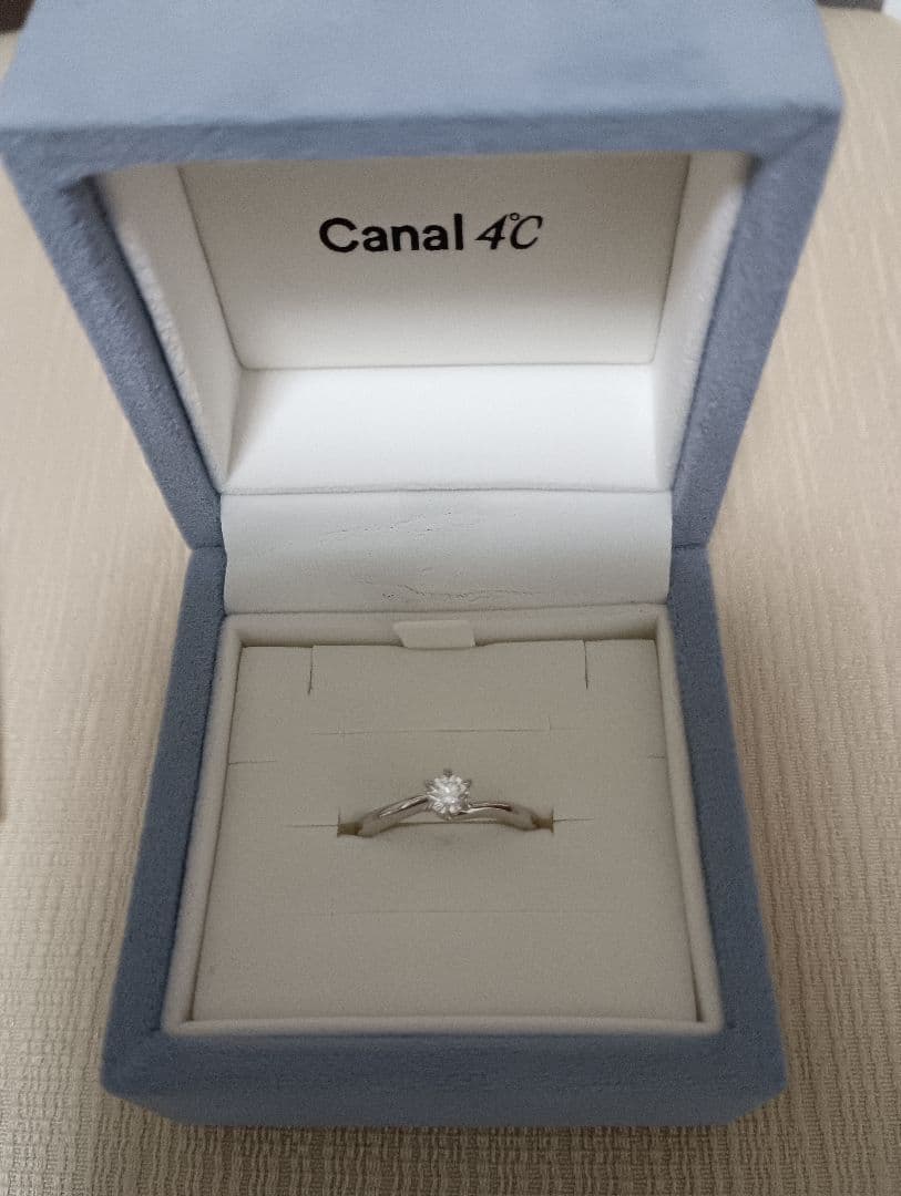 カナル４℃　婚約指輪　エンゲージリング　プラチナ　Pt900　ダイヤ　新品未使用