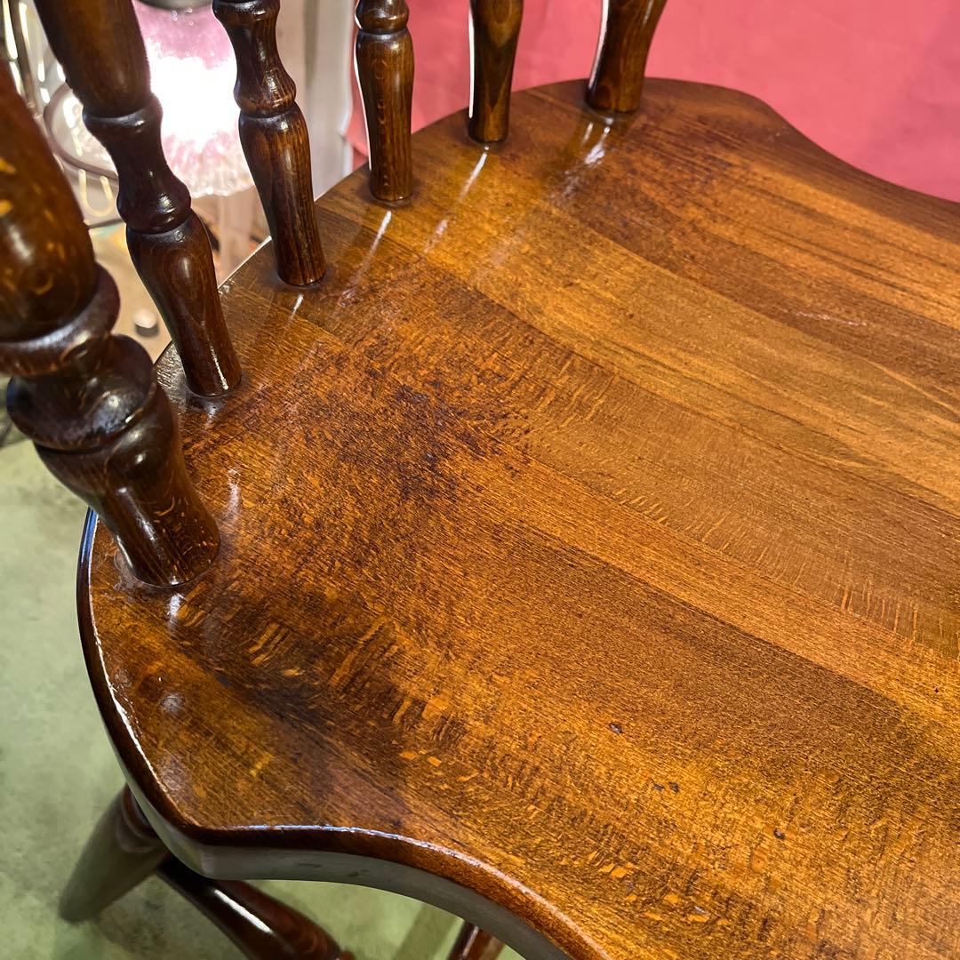 L 4 キツツキマーク ヴィンテージ スピンドルチェア 飛騨産業 L 4 キツツキマーク ヴィンテージ スピンドルチェア 飛騨産業