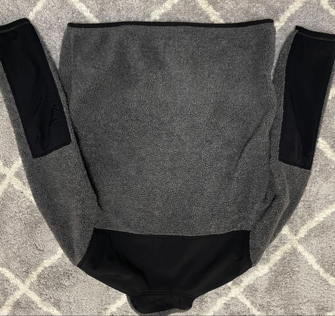 Polo Ralph Lauren ボアジャケット 黒/グレー Polo Ralph Lauren ボアジャケット 黒/グレー