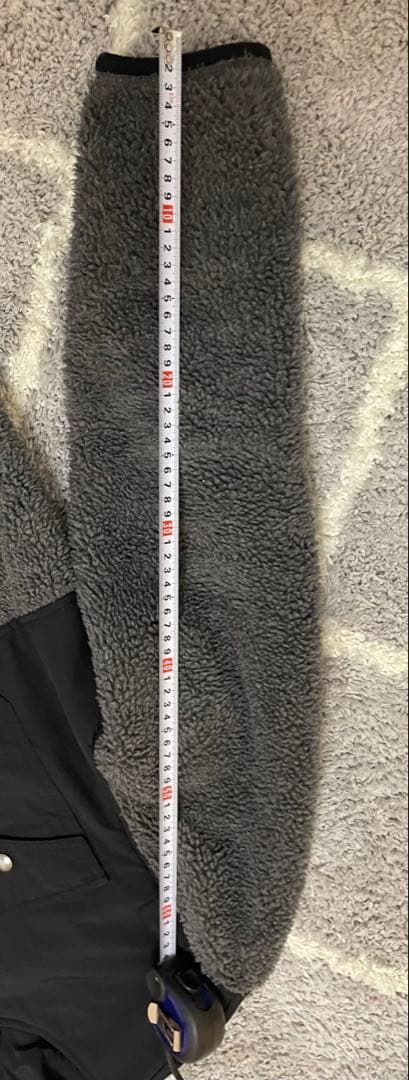 Polo Ralph Lauren ボアジャケット 黒/グレー Polo Ralph Lauren ボアジャケット 黒/グレー