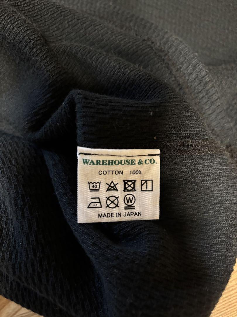 ウエアハウス　ワッフルヘンリーネック5904 長袖Tシャツ　サイズ:L