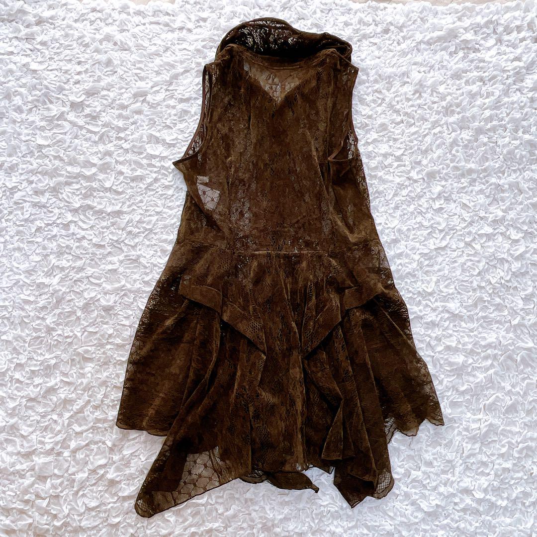 極美品　コーザノストラ　チュールボリュームジレ（XL）ワイヤーカラー　羽織 極美品 コーザノストラ チュールボリュームジレ（XL）ワイヤー