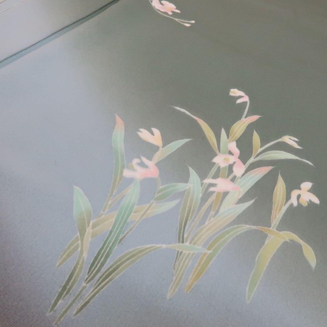 専用✺正絹 藤舟落款 トールサイズ 訪問着 着物 A-895