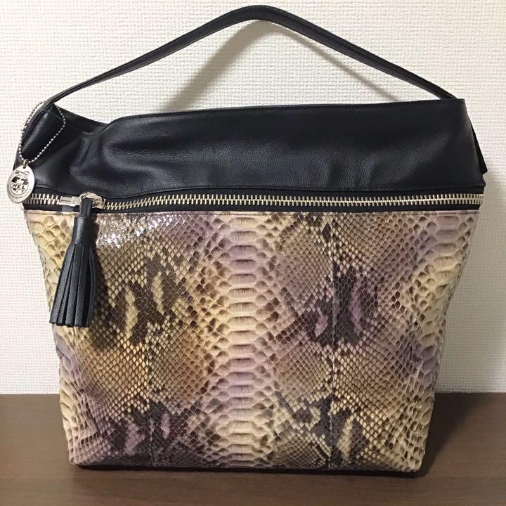 ☆開店セール☆レア品 美品 定価約28万 WEL シャイニングパイソン バッグ