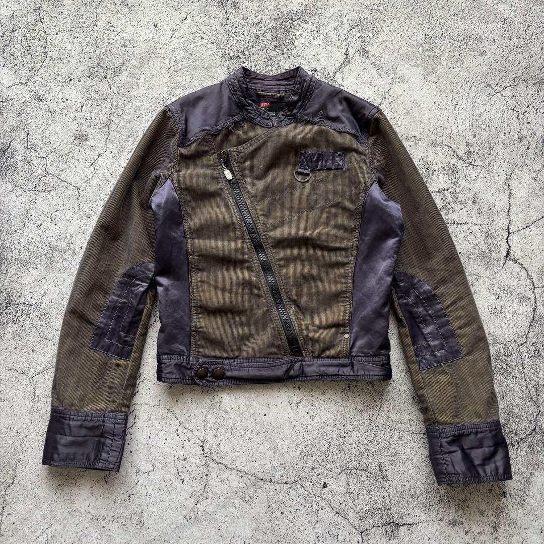 y2k 00s DIESEL コーデュロイ ジャケット 短丈 ブルゾン L 茶 y2k 00s DIESEL コーデュロイ ジャケット 短丈 ブルゾン L 茶