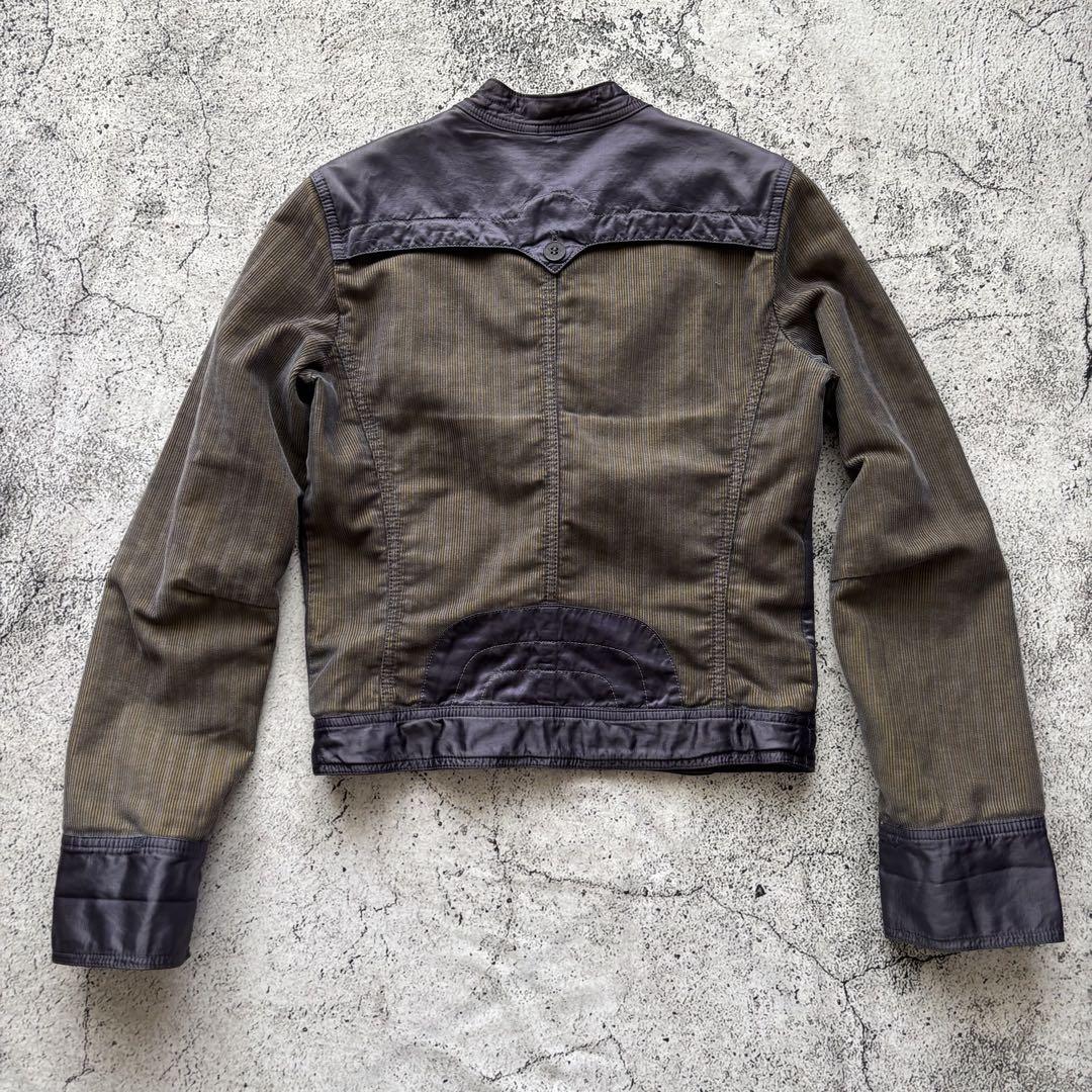 y2k 00s DIESEL コーデュロイ ジャケット 短丈 ブルゾン L 茶 y2k 00s DIESEL コーデュロイ ジャケット 短丈 ブルゾン L 茶