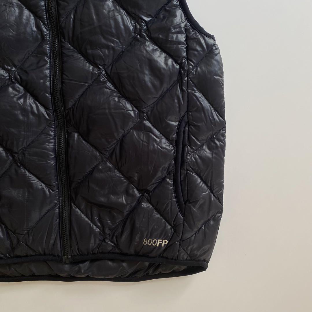 00s eddie bauer ダウンベスト リバーシブル 黒 グースダウン