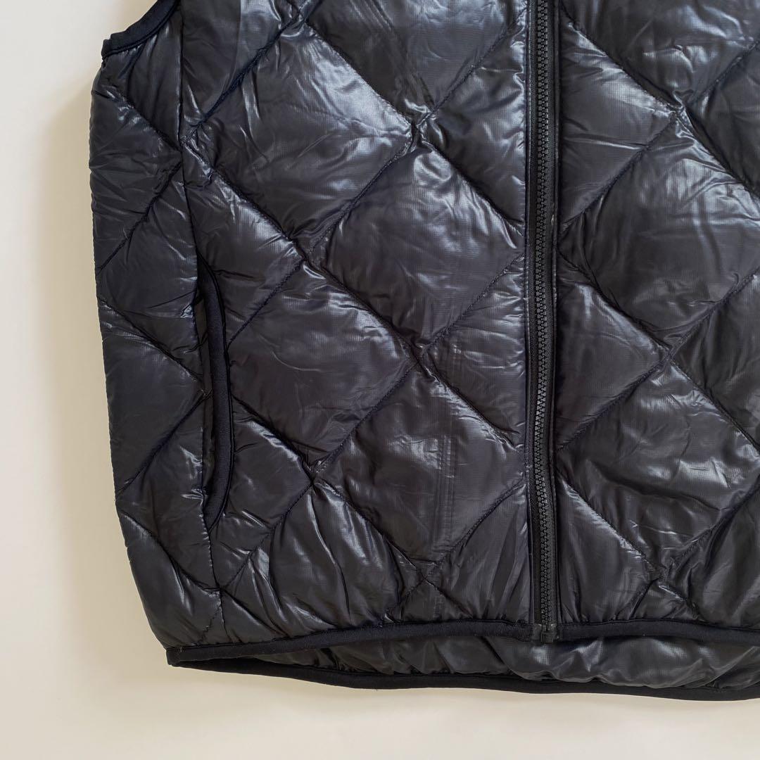 00s eddie bauer ダウンベスト リバーシブル 黒 グースダウン