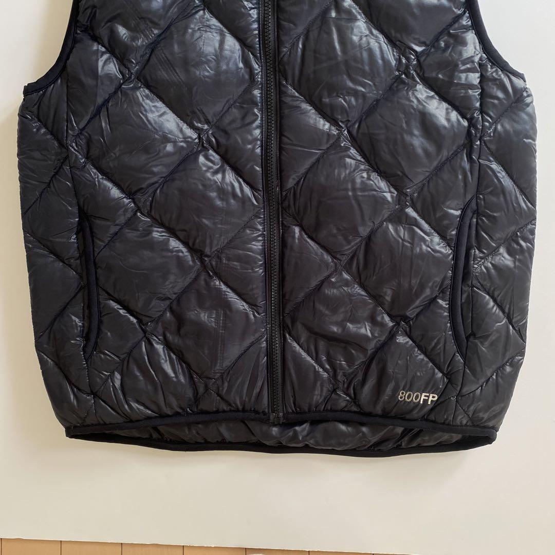 00s eddie bauer ダウンベスト リバーシブル 黒 グースダウン