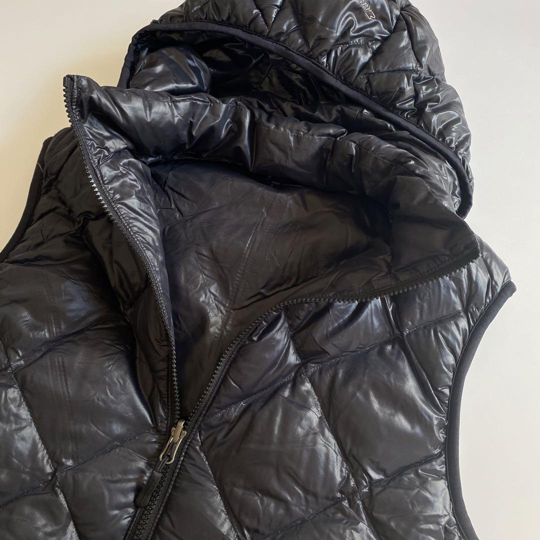 00s eddie bauer ダウンベスト リバーシブル 黒 グースダウン