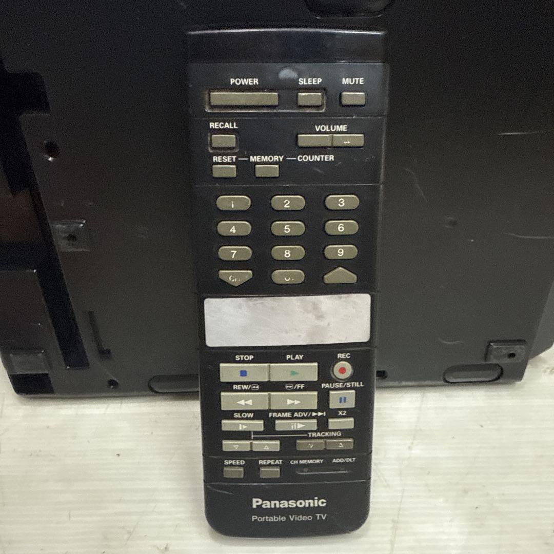 Panasonic AG-8CR ポータブル VHS ビデオテレビ 昭和レトロ