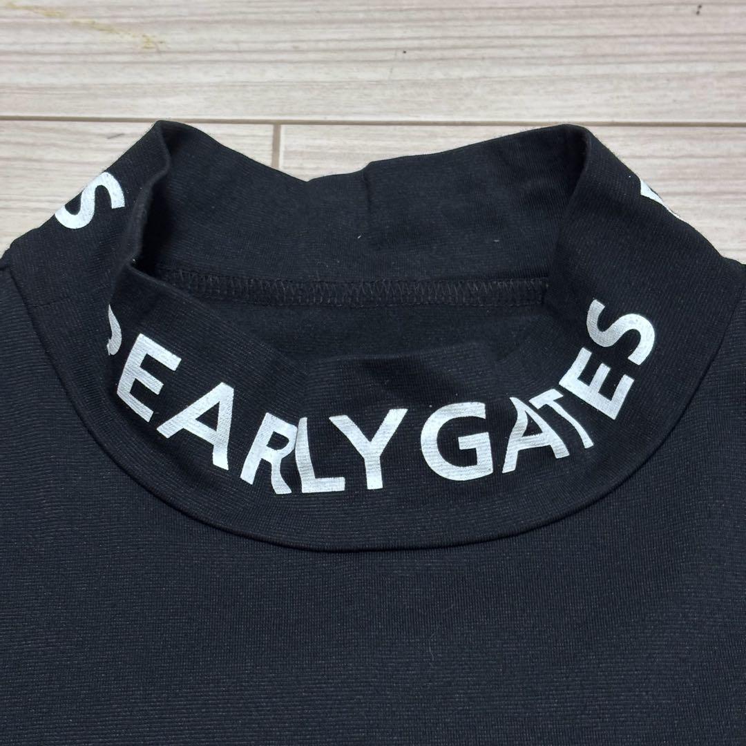 原英莉花デザインPEARLY GATES モックネックシャツ ブラック 限定品 美品□パーリーゲイツ 原英莉花□モックネック