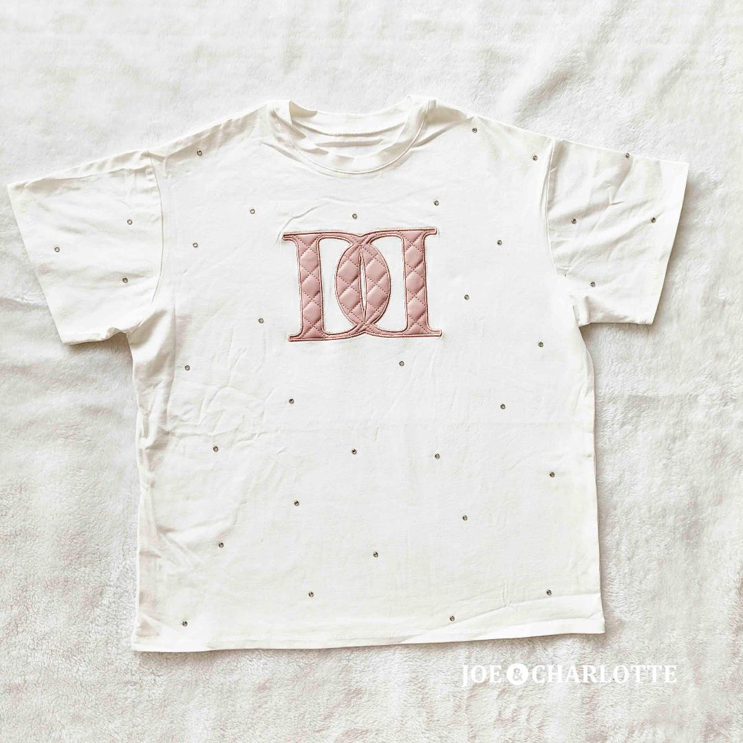 ダーリッチ darich キルティングアップリケビジューTシャツ
