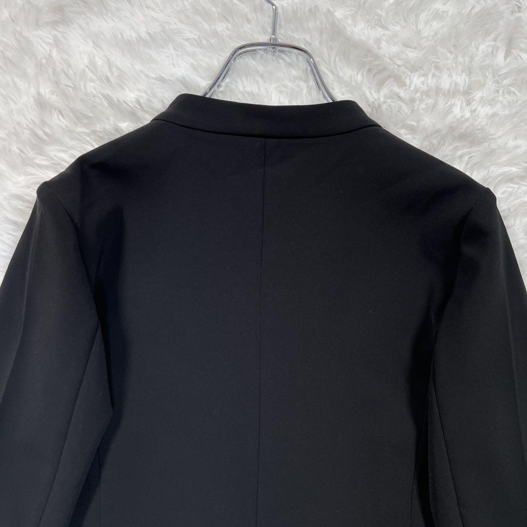 美品✨ソージュ ストレッチファインノーカラージャケット ブラック S 現行