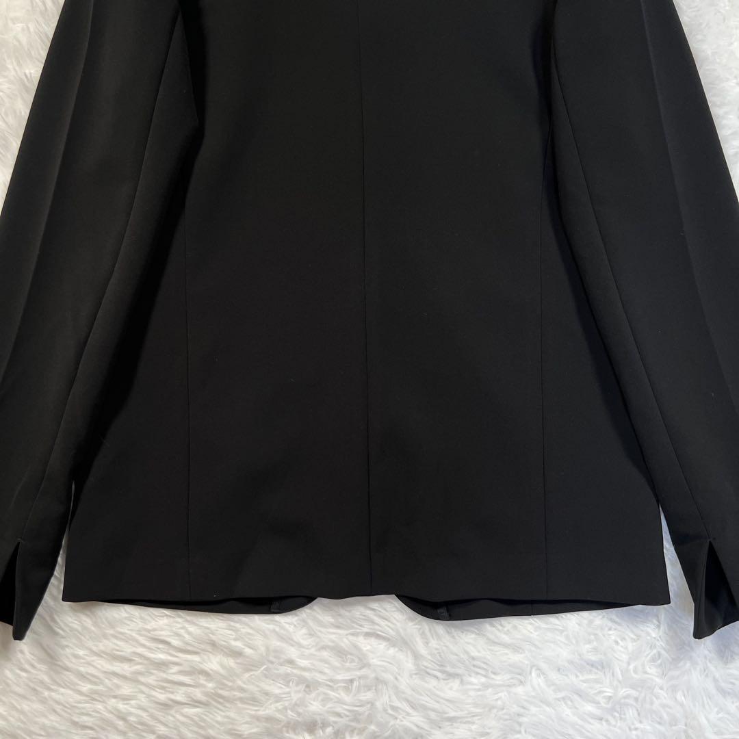 美品✨ソージュ ストレッチファインノーカラージャケット ブラック S 現行