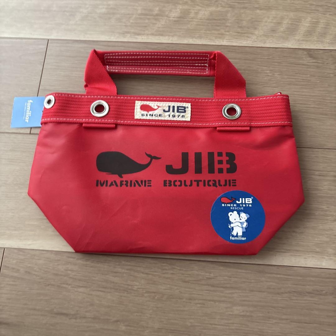 ファミリア特製JIB 赤いクジラロゴ ハンドバッグバッグ