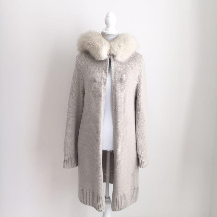 爆買い格安 美品 カシミヤ フォックスファー コート gINCQ-m23306239136 定価36万円 FOXEY フォクシー 日本製安い