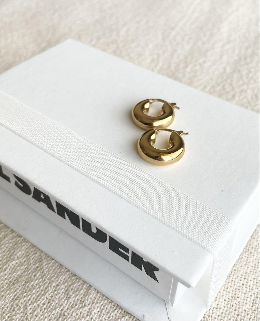 JIL SANDER ゴールド チャンキーピアス