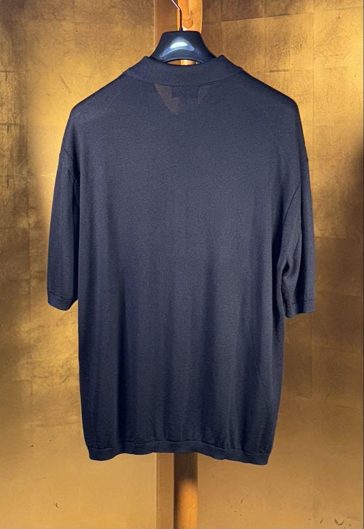 【EMPORIO ARMANI】バックロゴ ネイビー ポロシャツ 新品タグ付き 極美品【エンポリオアルマーニ】ネイビー ポロシャツXL - メルカリ