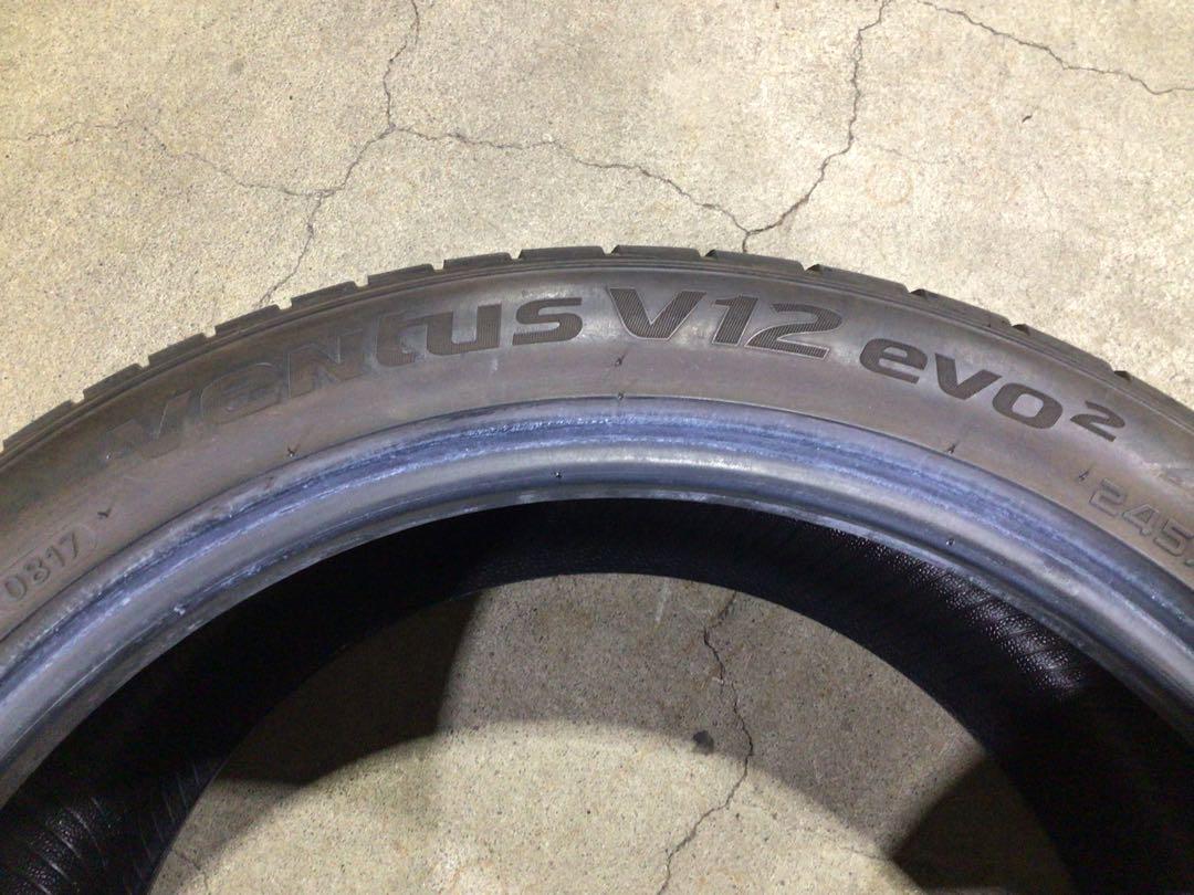 激安 245/40R18 ハンコック evo2 サマータイヤ 4本 送料込み