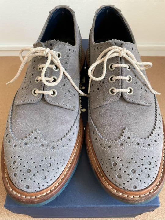 スウェード 美品 1 2 レザーソール別注モデル xdYyj-m23322395244 トリッカーズ Tricker’s サイズ7 ℜゆうパック