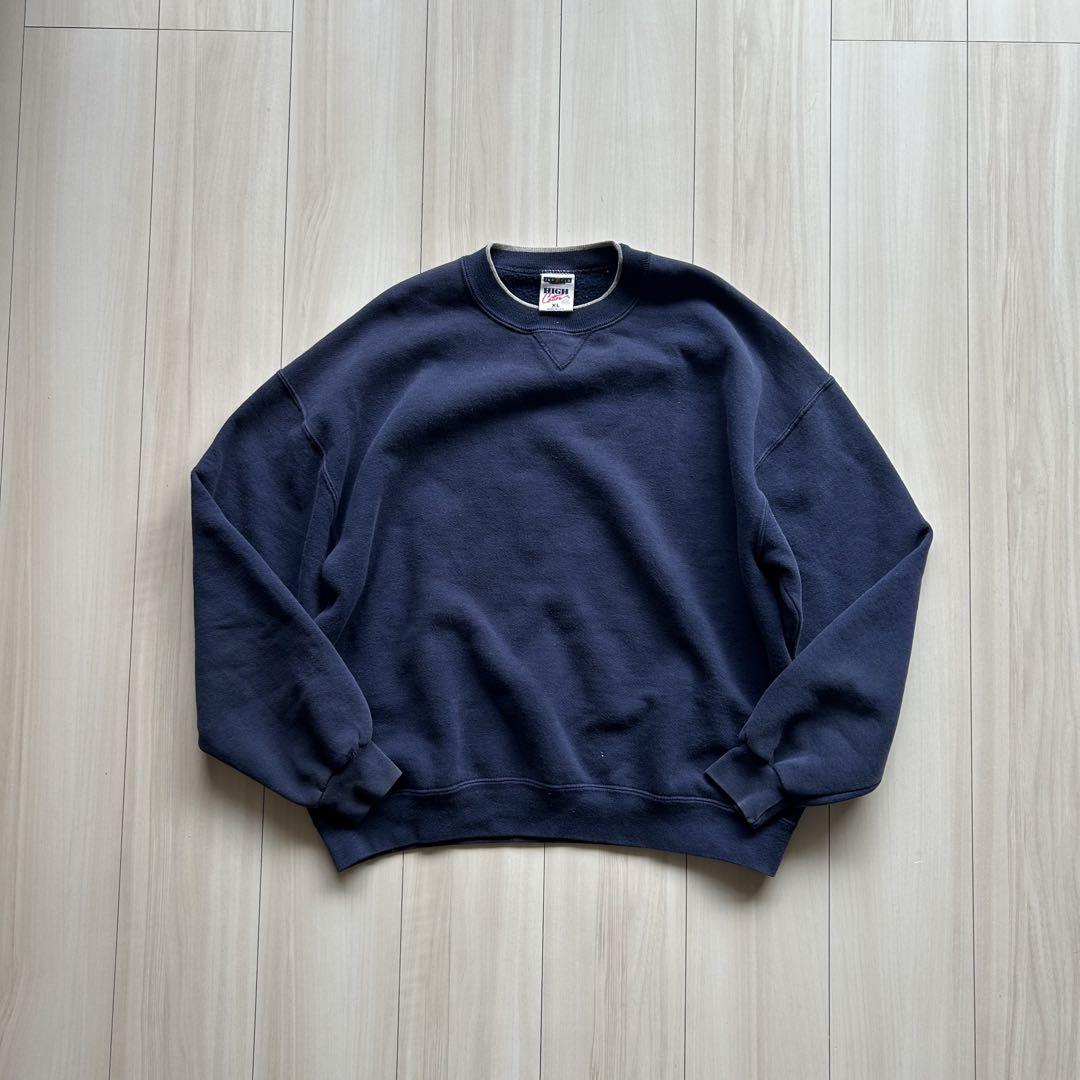 90-00s ジャージーズ 無地スウェット アメリカ製 ハイコットン 前V XL