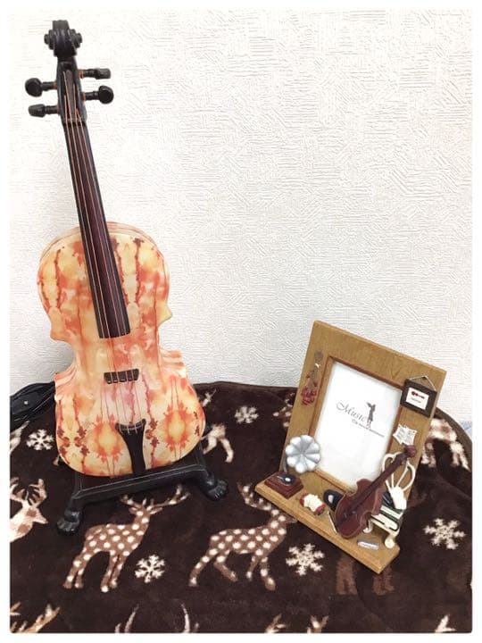 ◆セット売り！◆バイオリンランプ◆フォトスタンド◆アンティーク◆骨董◆オシャレ◆ ◇セット売り！◇バイオリンランプ◇フォトスタンド